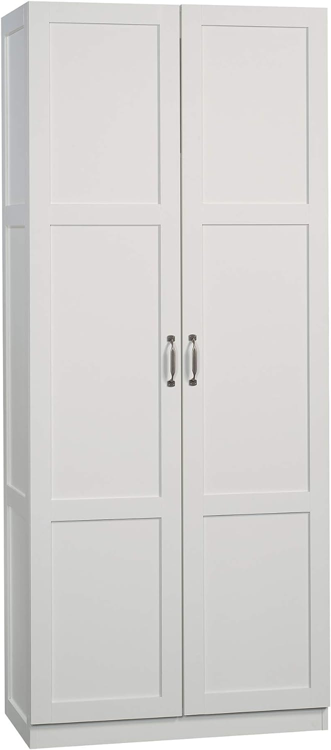 Sauder Select Storage Pantry cabinets, L: 29.69" x W: 16.34" x H: 70.10", White finish
