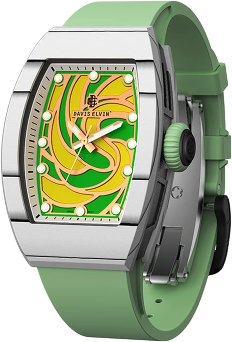 Swiss Quartz Movement Watch Global Popular Original Watch Women's Wristwatch Amazing Birthday Gift Surprise for Women Tonneau Design Wristwatch Carbon Fiber Elegant Women's Watch-ES02-0