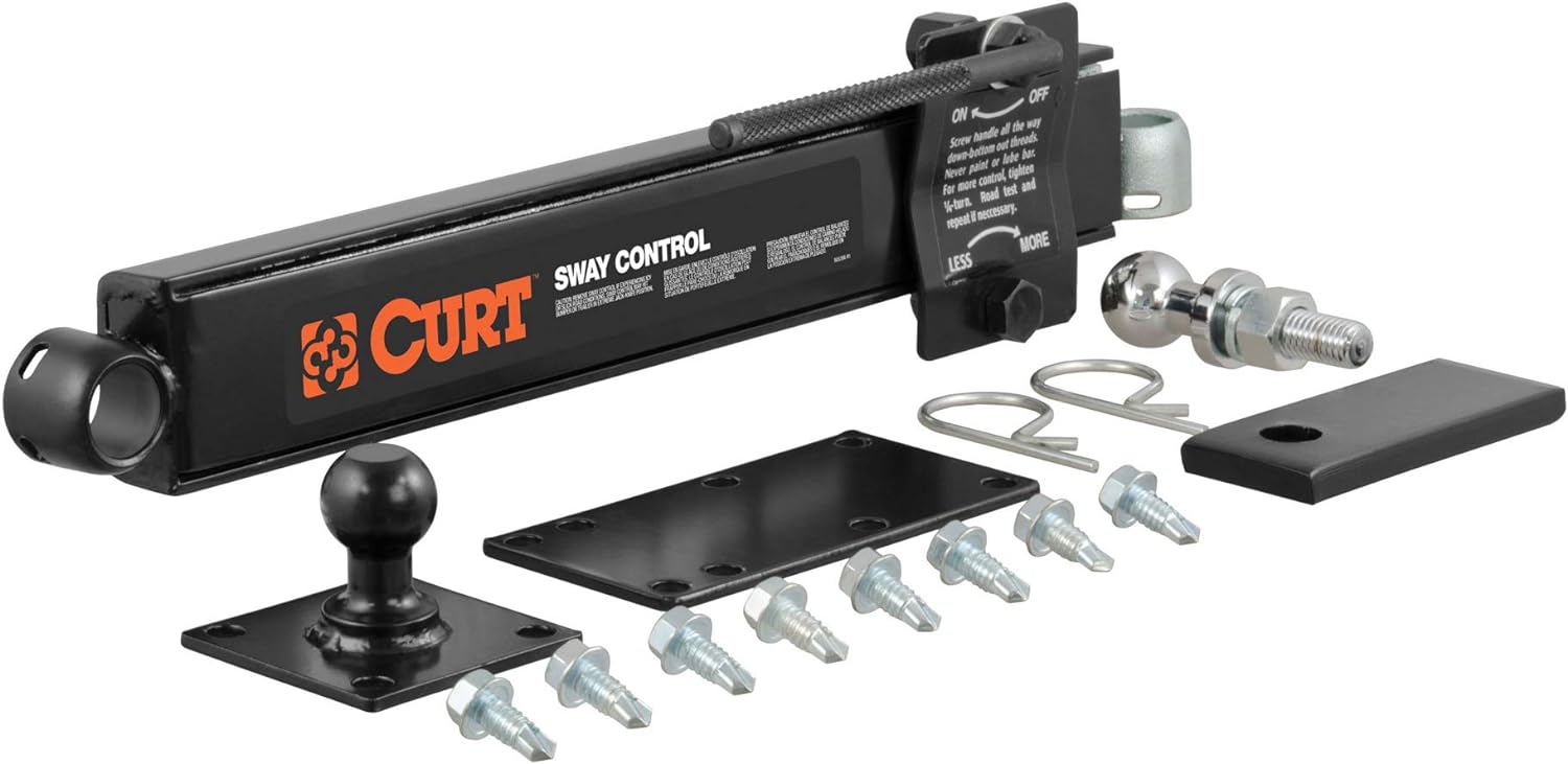 CURT 17200 Trailer Anti-Sway Bar Control Kit , Black