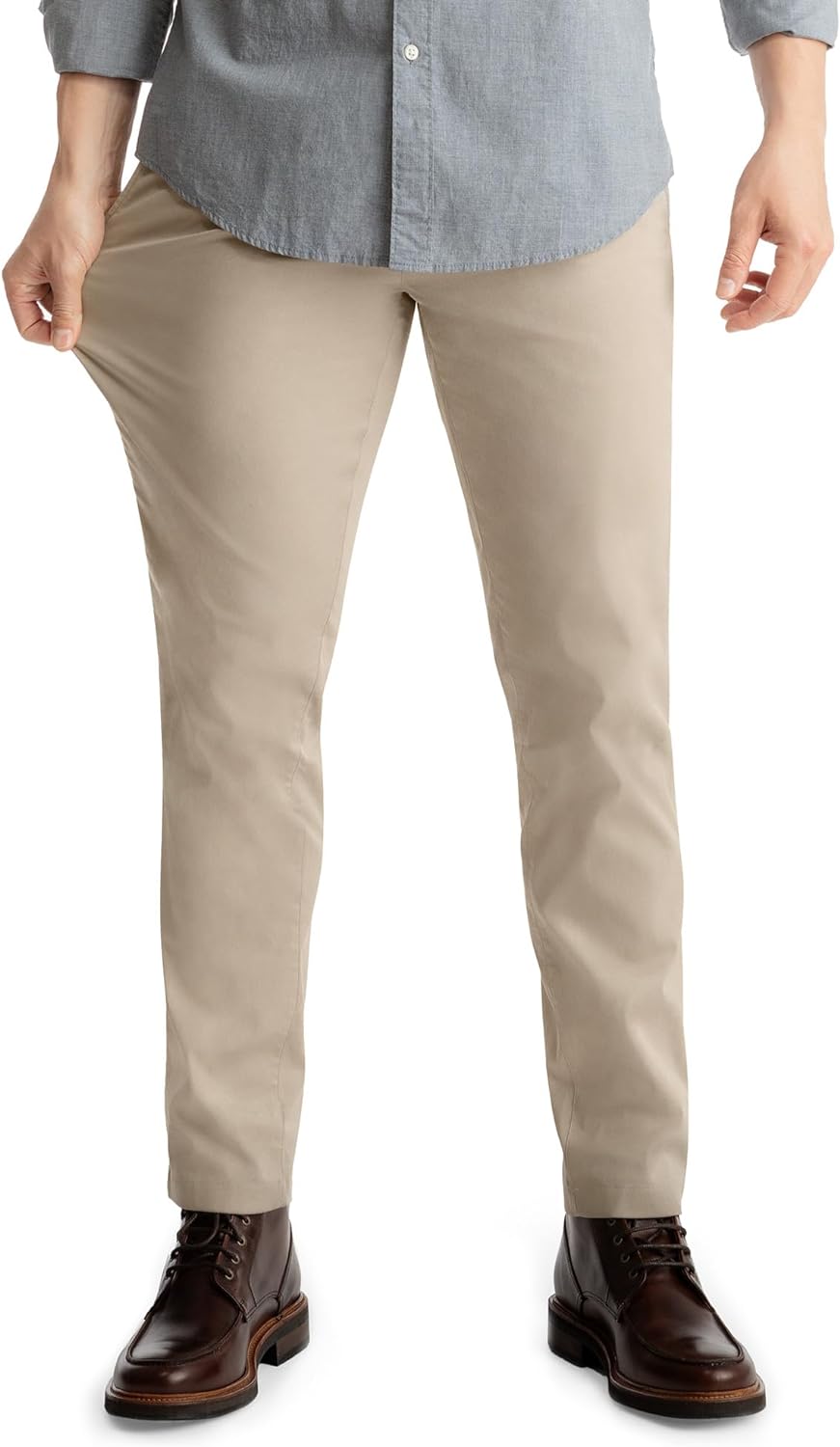 birddogs Mens Stretch Khakis – Casual, Slim Fit Pants
