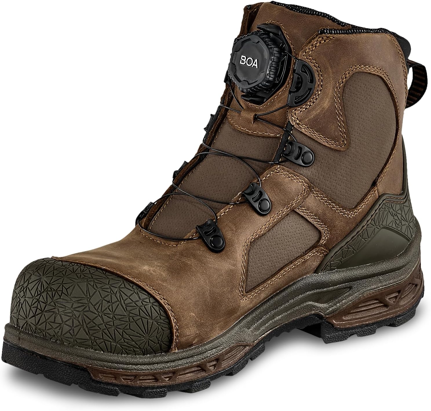 Irish Setter, Kasota, Men’s, 6", BOA, Waterproof, Non-Metallic Safety Toe, Work Boot, Brown