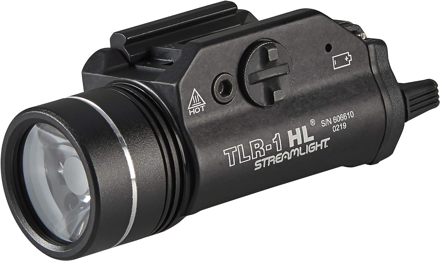 Streamlight 69260 TLR-1 HL 1000-Lumen Weapon Light with Rail Locating Keys and Lithium Batteries, Box, Black