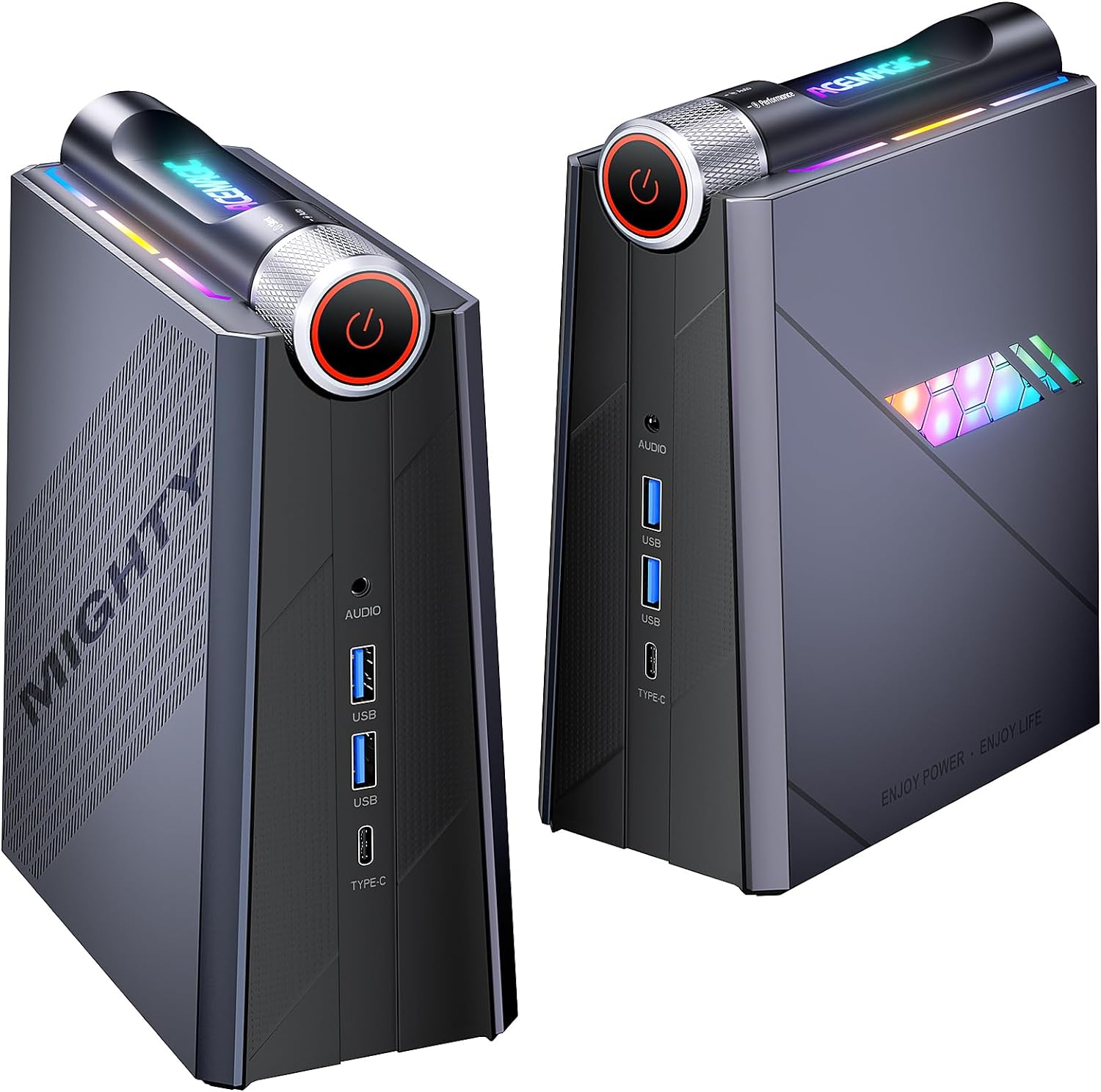 ACEMAGIC AD08 Mini Gaming PC, i7-11700B (8C/16T, up to 4.8GHz) 【Beat 1165G7】 16GB DDR4 512GB NVMe SSD Micro Computers Windows 11, 4K Triple Display/WiFi6/BT5.2/Windows 11 Small Desktop Gaming PC