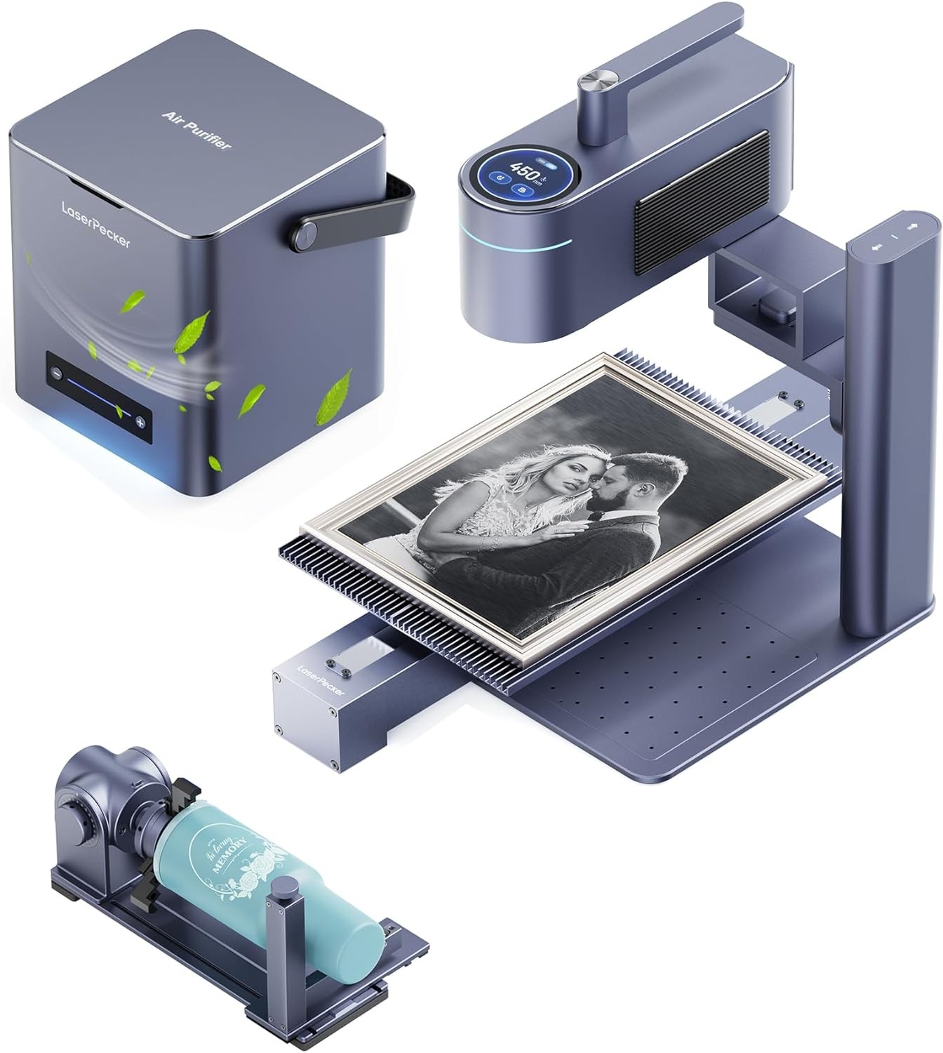 LaserPecker 4 Laser Engraving Machine with Air Purifier