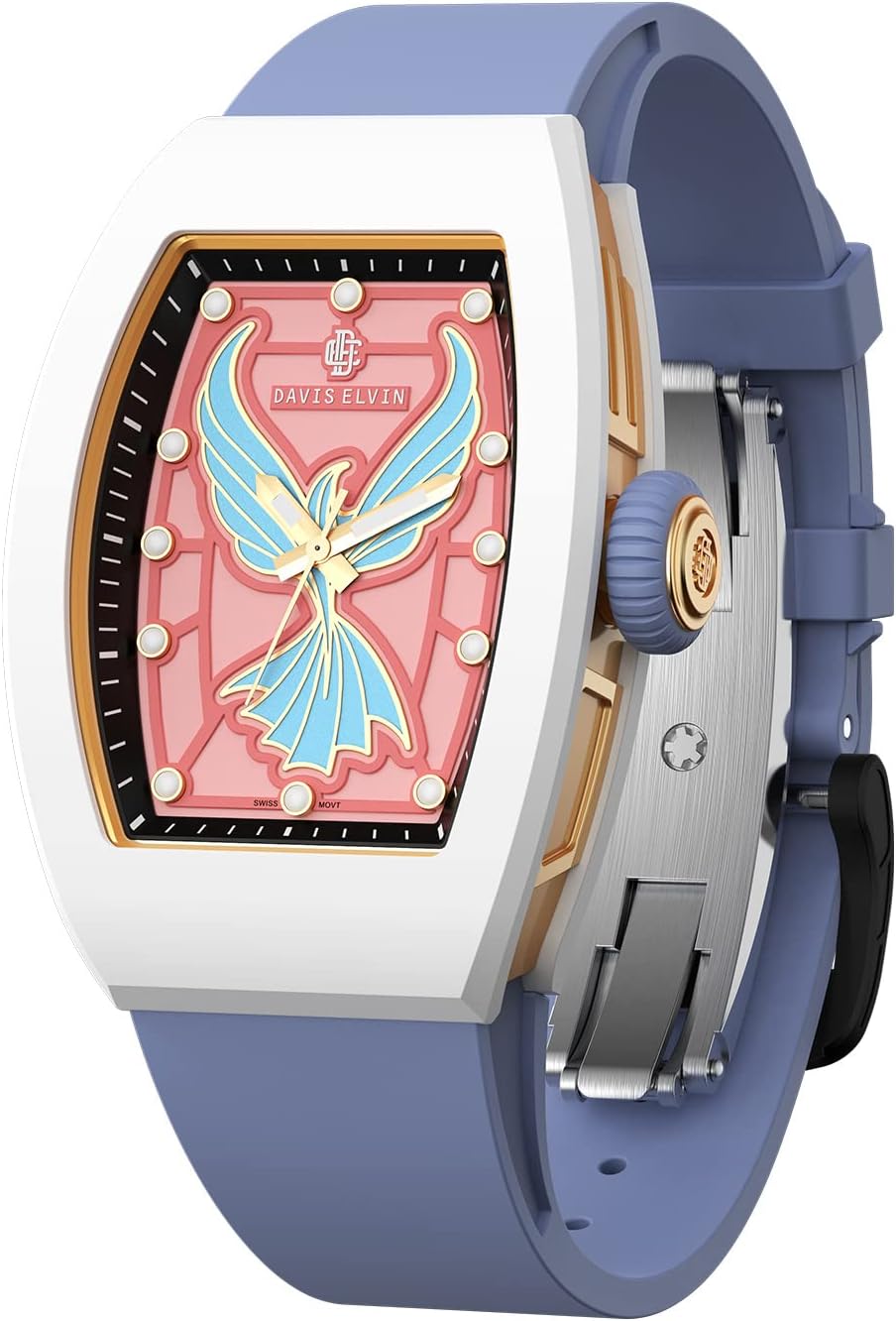 Amazing Birthday Gift Surprise for Women Global Popular Original Watch Women's Wristwatch Tonneau Design Wristwatch Swiss Quartz Movement Watch Ceramic Elegant Women's Watch-ES03-2