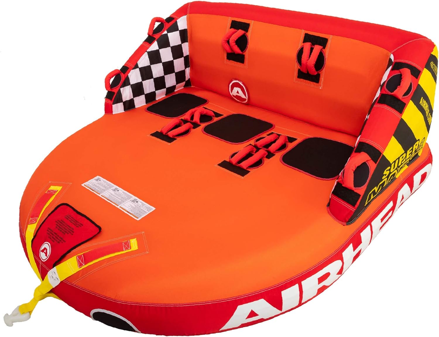 AIRHEAD Mable Inflatable Towable Tube | 1-4 Rider Models | Dual Tow Points | Full Nylon Cover | EVA Foam Pads | Patented Speed Valve | Boat Tubes and Towables