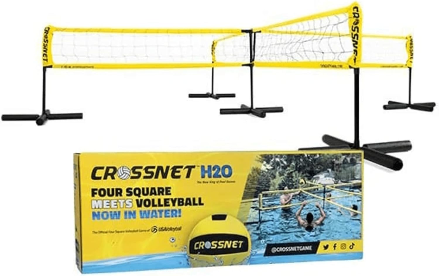 CROSSNET H2O Volleyball Pool Game for Adults and Kids