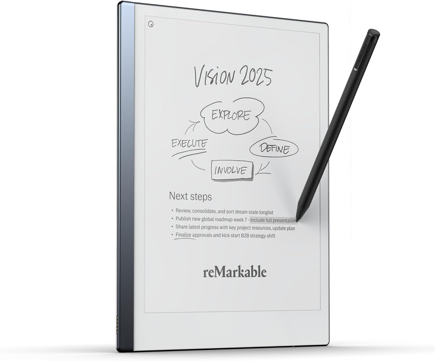 reMarkable 2 Bundle - Remarkable 2 Tablet (10.3” Digital Paper Display) – Includes Marker Plus, USB-A to USB-C Cable (Renewed)