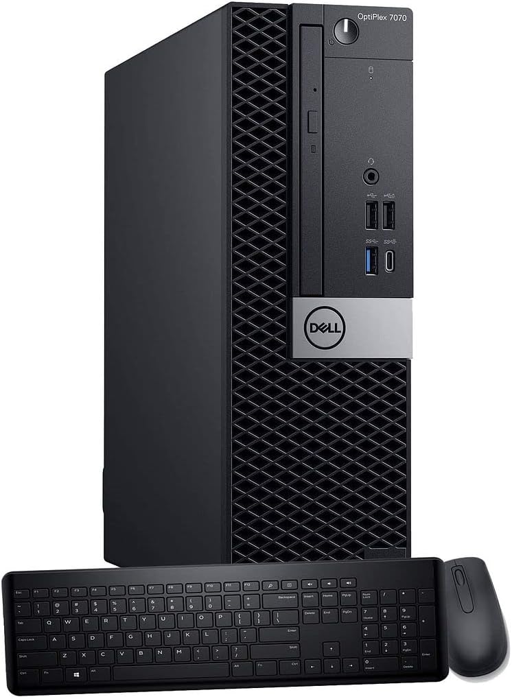 Dell OptiPlex 7070 SFF Desktop Computer PC, Intel 8 Core i7-9700 3.0GHz up to 4.70GHz,32GB DDR4 Ram New 1TB NVMe M.2 SSD,AX210 Built-in WiFi 6E,Windows 11 Pro, Wireless Keyboard &amp; Mouse(Renewed)