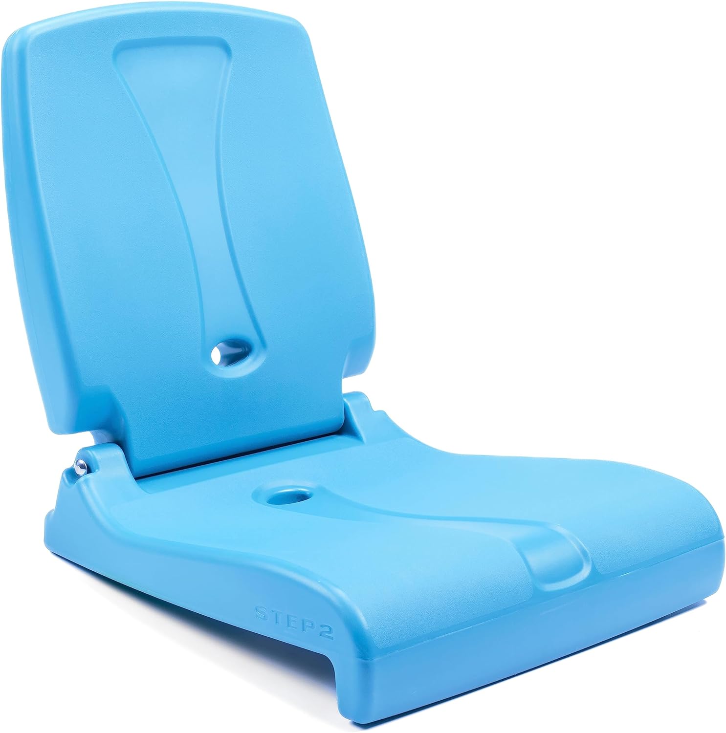Step2 Foldable Adult Flip Seat, Portable Outdoor Chair for Poolside, Tailgating, Camping, Picnic Chair, Provides Back Support When Sitting on Ground, Capri Blue