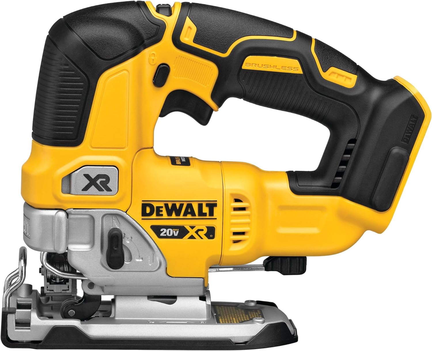 DEWALT 20V MAX XR Jig Saw, 3,200 Blade Speed, Cordless, Brushless Motor, LED Light, Bare Tool Only (DCS334B)