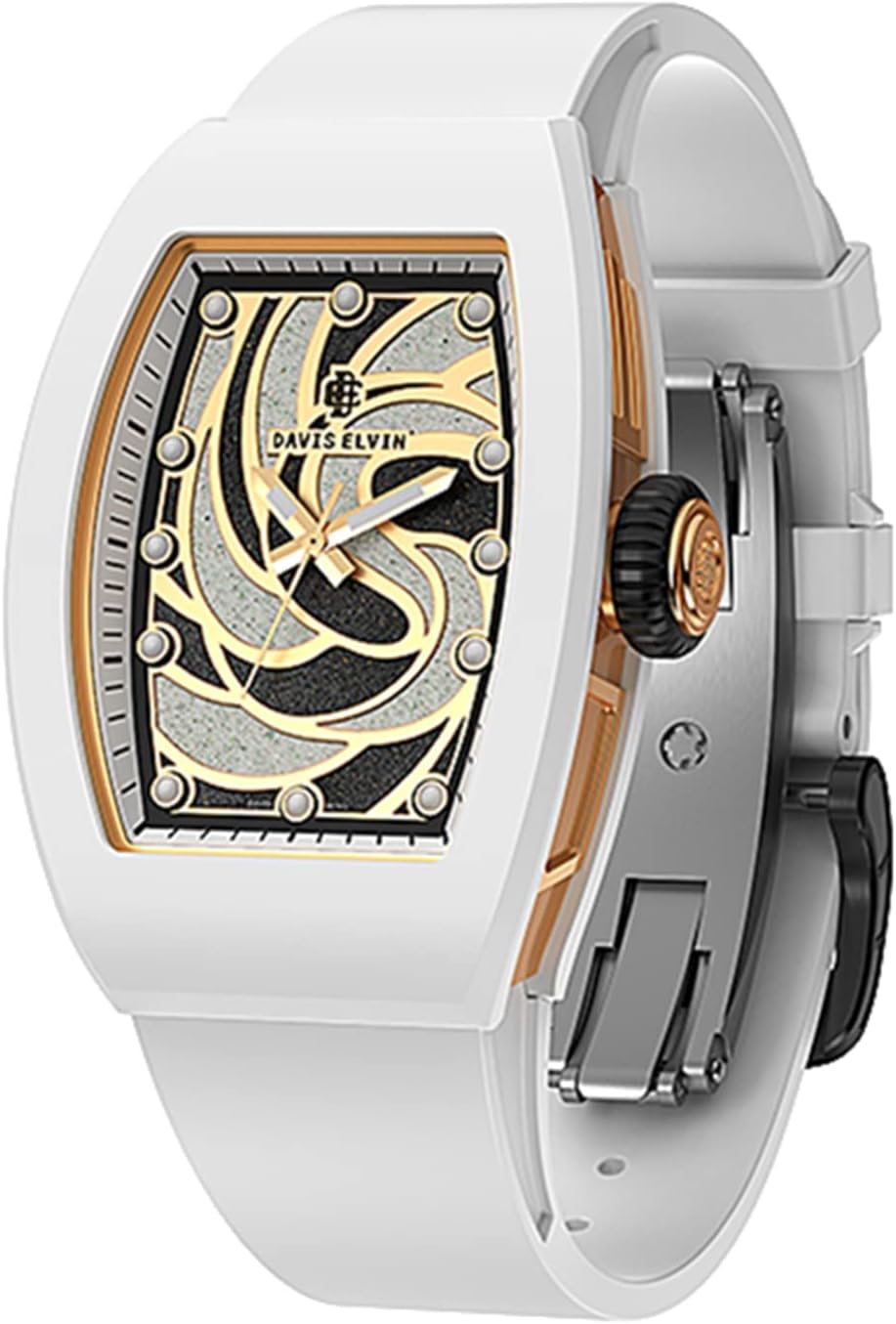 Swiss Quartz Movement Watch Ceramic Elegant Women's Watch Global Popular Original Watch Genuine Women's Wristwatch Amazing Birthday Gift Surprise For Women Tonneau Design Wristwatch-ES02-4A