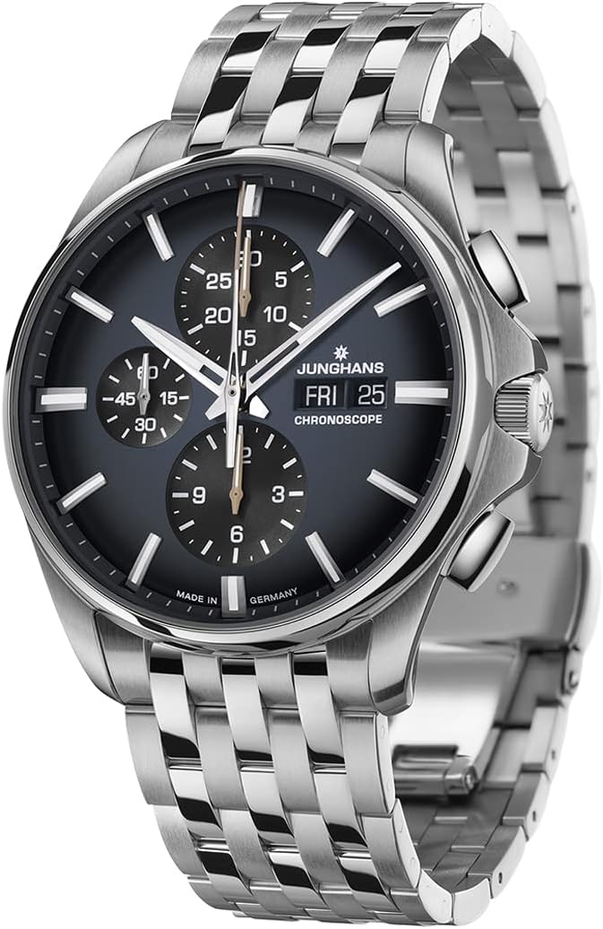 JUNGHANS Meister S Chronoscope Automatic 45MM Watch - Sapphire Crystal Glass