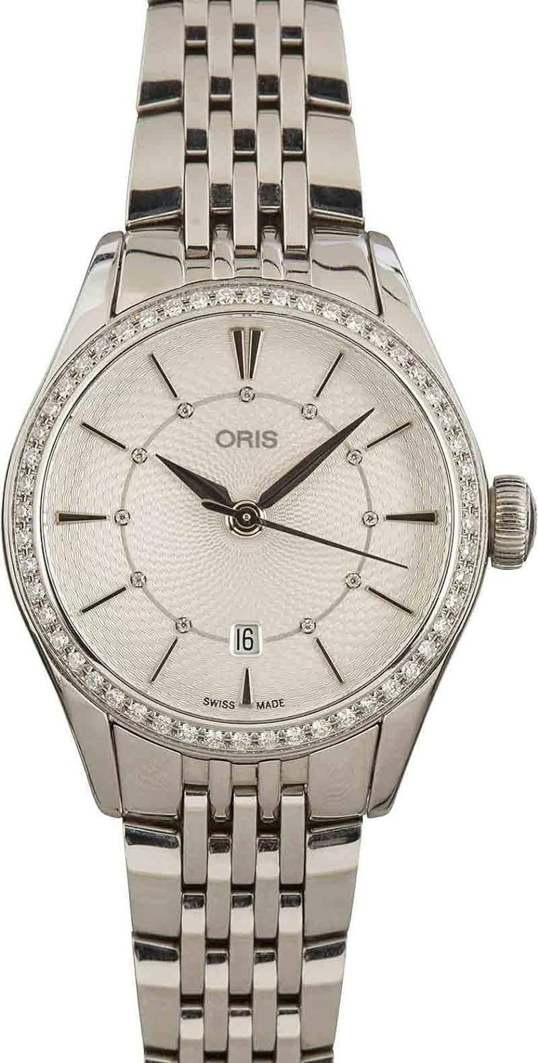 Oris Artelier Date Diamonds Stainless Steel Women's Watch - Model Number: 01 561 7722 4951-07 8 14 79