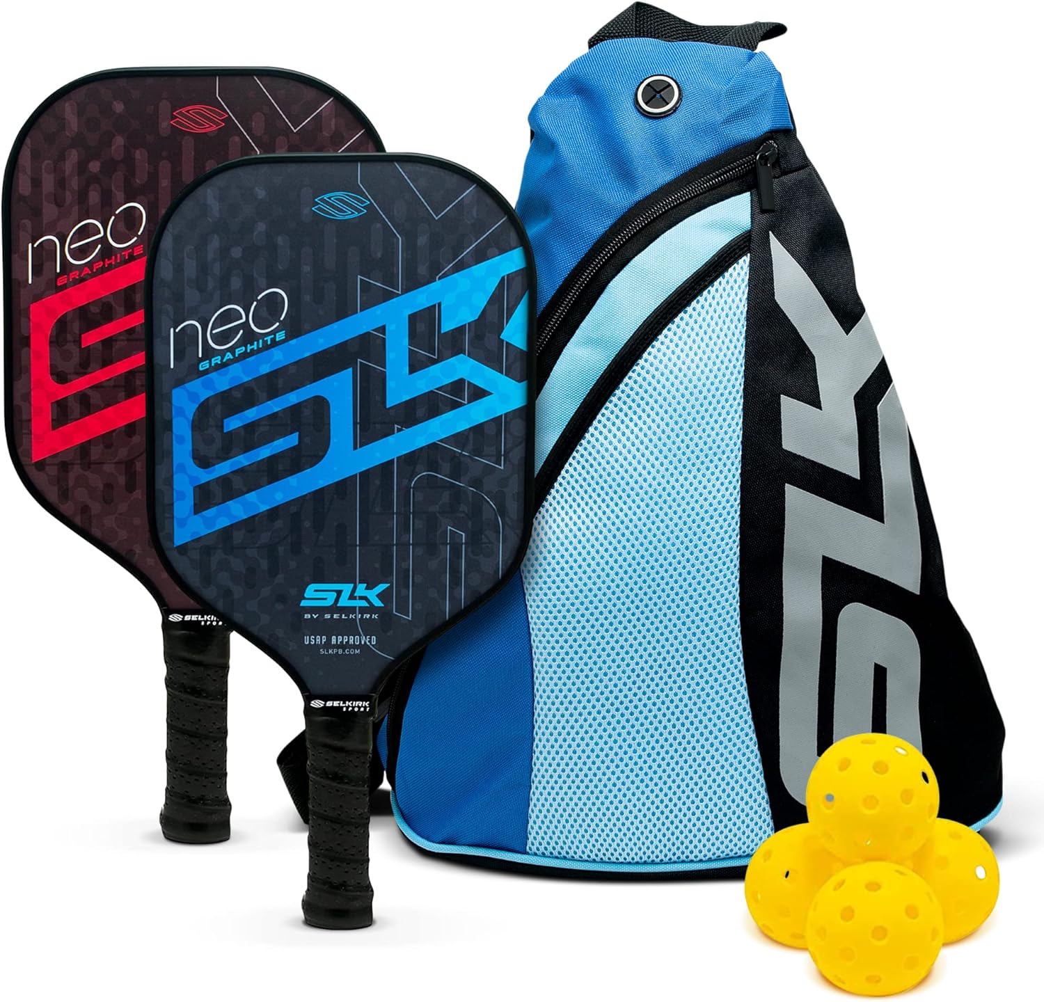 2024 SLK by Selkirk Pickleball Paddles | Featuring a Multilayer Fiberglass and Graphite Pickleball Paddle Face | SX3 Honeycomb Core | Pickleball Rackets Designed in The USA for Traction and Stability