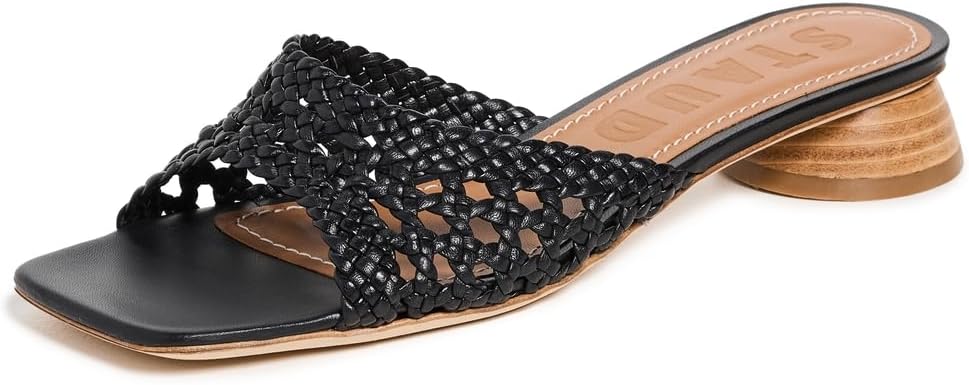 STAUD Women's Simone Crochet Heels