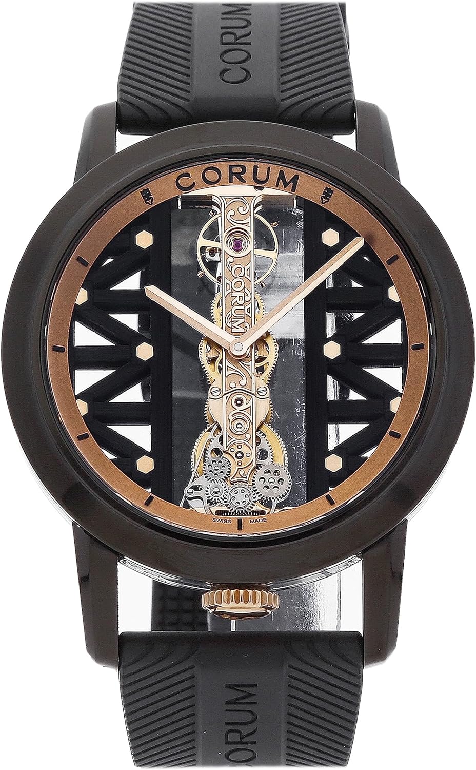 Corum Golden Bridge Manual Wind Black, Skeleton Dial Watch B113/03831-113.955.95/F371 GG19R (Pre-Owned)