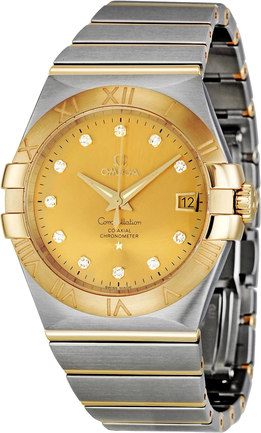Omega Men's 123.20.35.20.58.001 Constellation Champagne Dial Watch