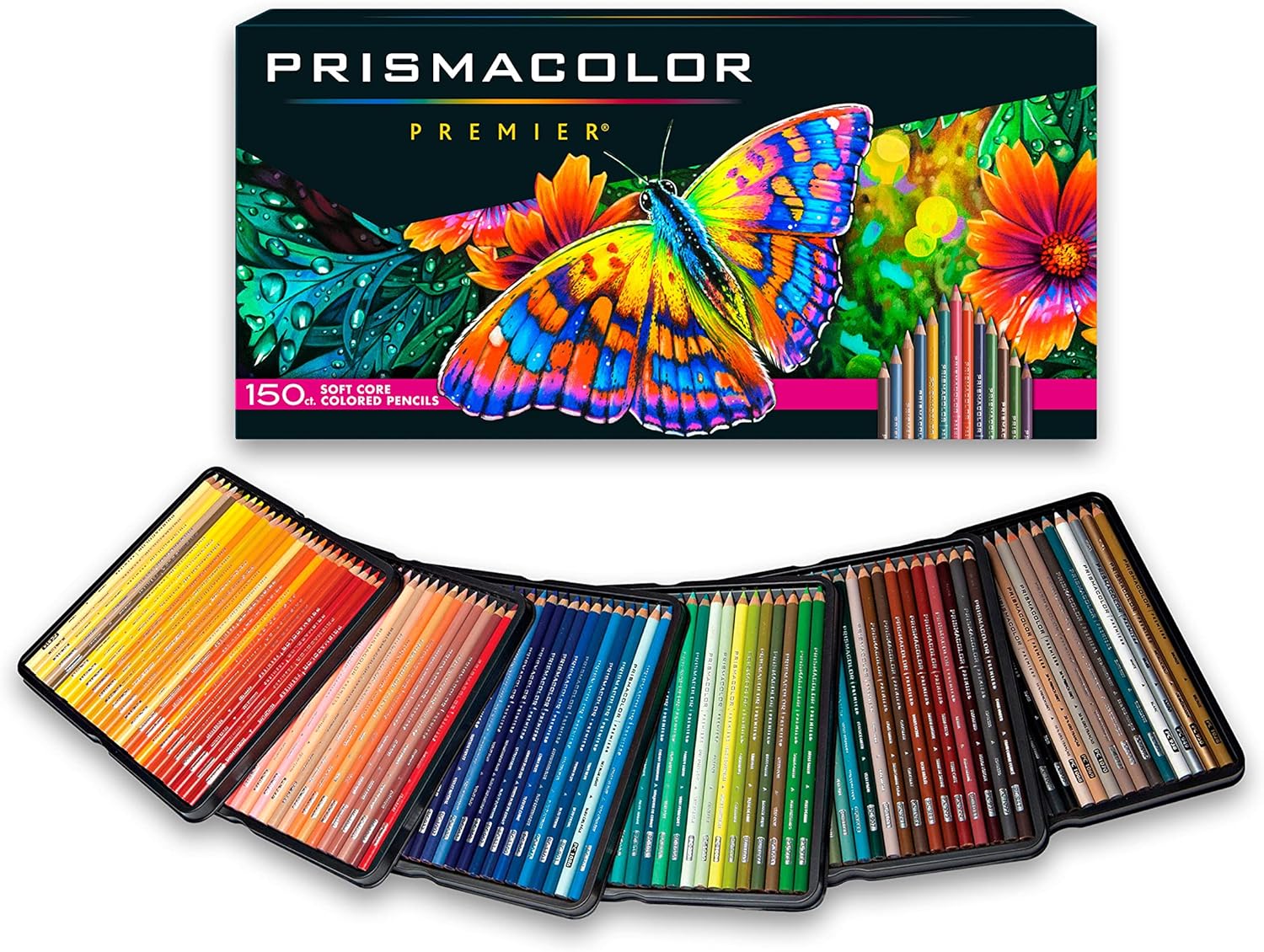 Prismacolor Premier Colored Pencils, Soft Core, 150 Count