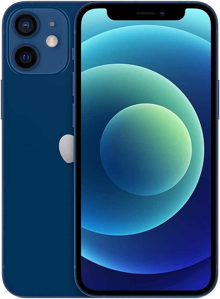 Apple iPhone 12 Mini, 64GB, Blue - Unlocked (Renewed)