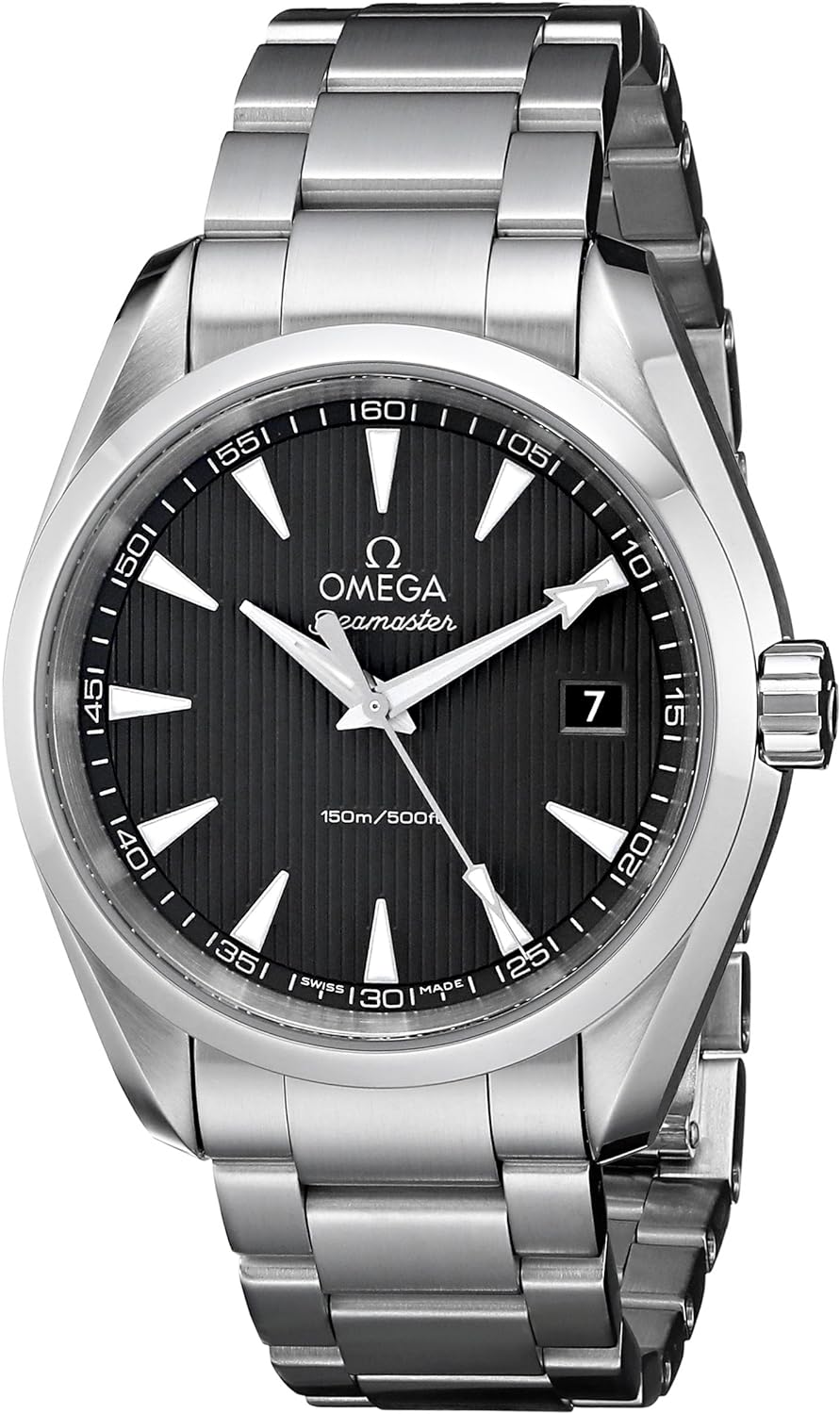 Omega Men's 231.10.39.60.06.001 Aqua Terra Quartz 38.5mm Analog Display Silver Watch