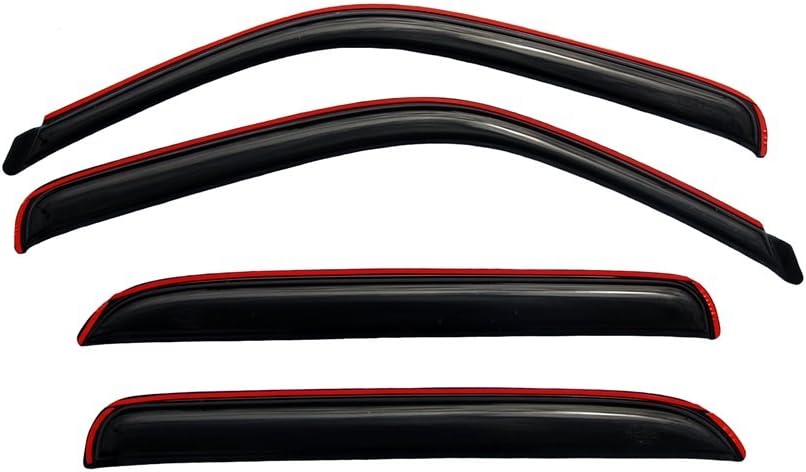 Auto Ventshade [AVS] In-Channel Ventvisor / Rain Guards | Fits 2002 - 06 Avalanche/Suburban/Escalade EXT/Yukon XL, 2001-07 Chev./GMC Silv./Sierra 1500/2500/3500 Classic/Crew- Smoke, 4 pcs. | 194355