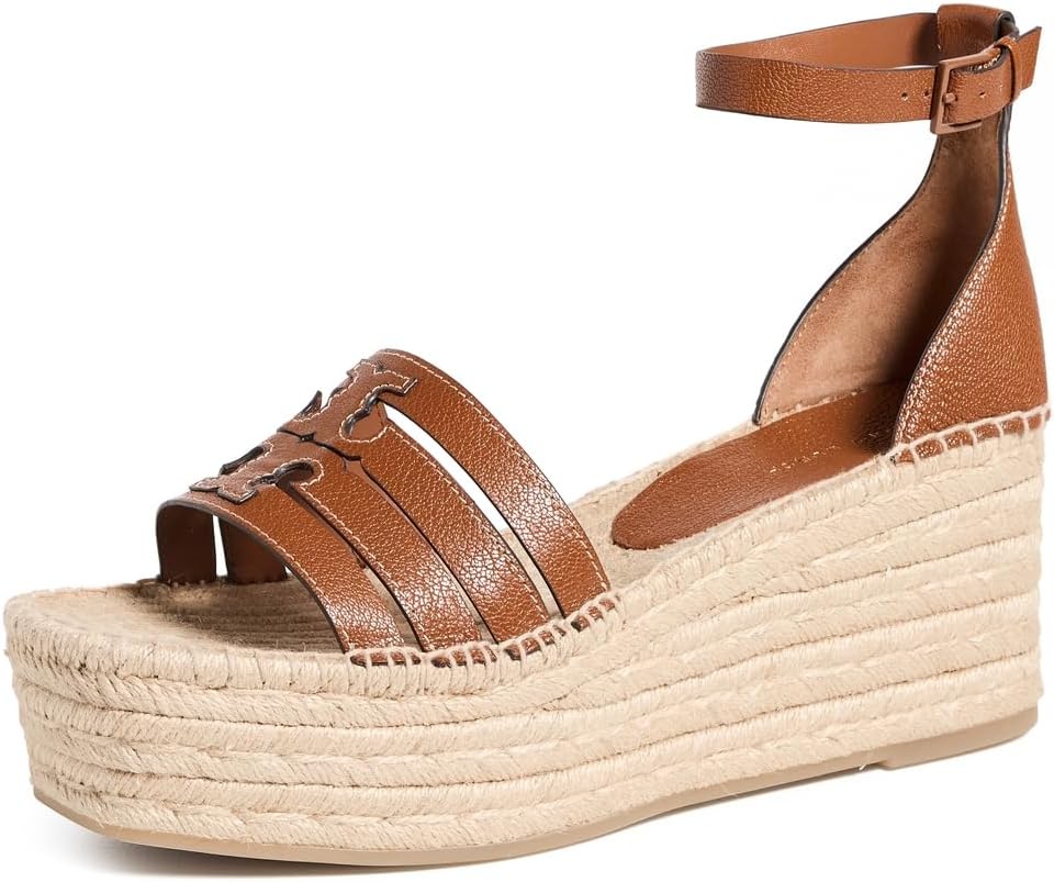 Tory Burch Women's INES Cage Wedge Espadrilles 80mm
