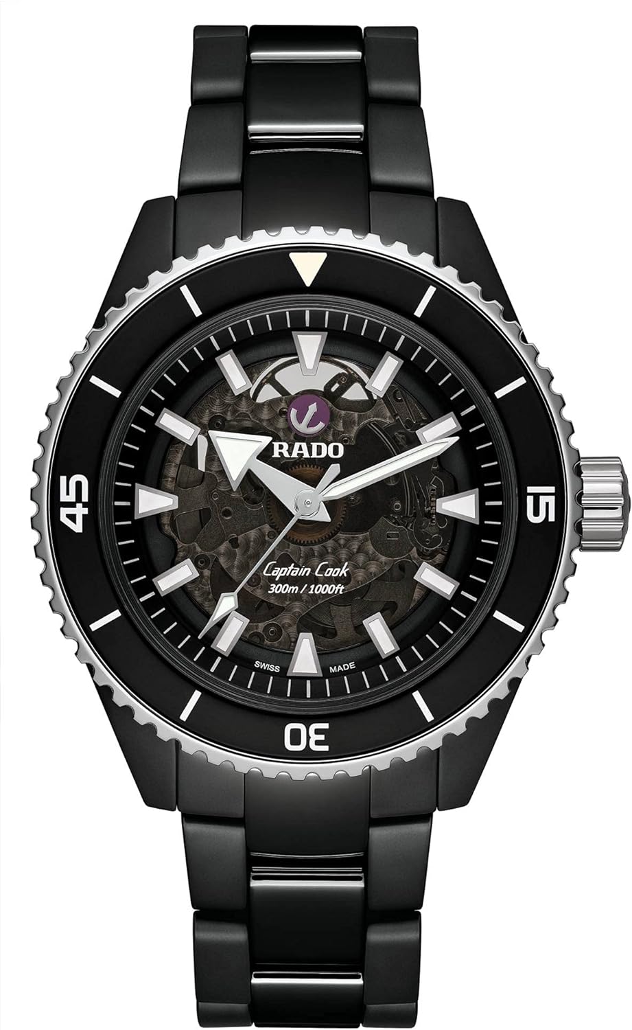 Rado Watch Captain Cook Black High Tech Ceramic, Automatic Movement, 43 mm. R32127152