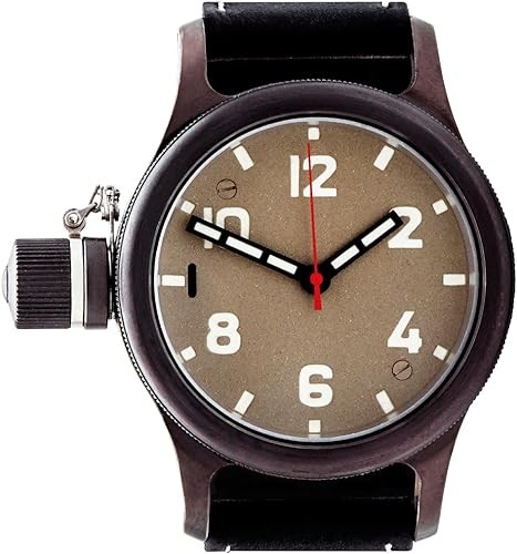 AGAT Zlatoust Men's Zirconium Mechanical Diver Watch 295 CHs Left Crown with Sapphire Glass 700m Water Resistant