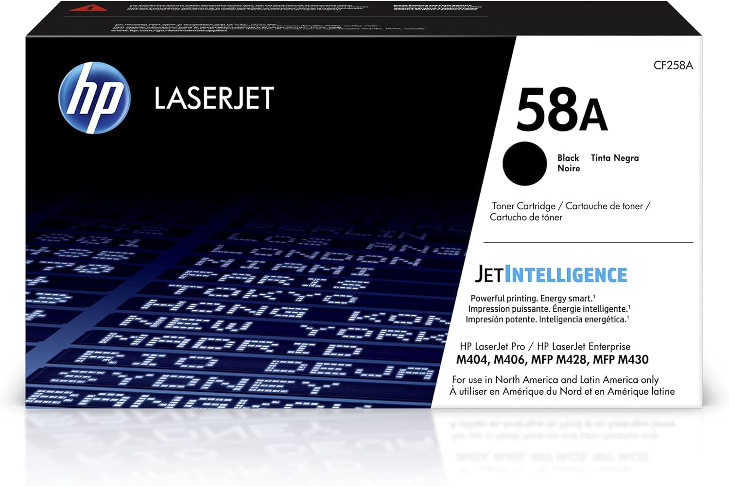 HP 58A Black Toner Cartridge | Works with HP LaserJet Enterprise M406 Series, HP LaserJet Enterprise MFP M430 Series, HP LaserJet Pro M404 Series, HP LaserJet Pro MFP M428 Series | CF258A