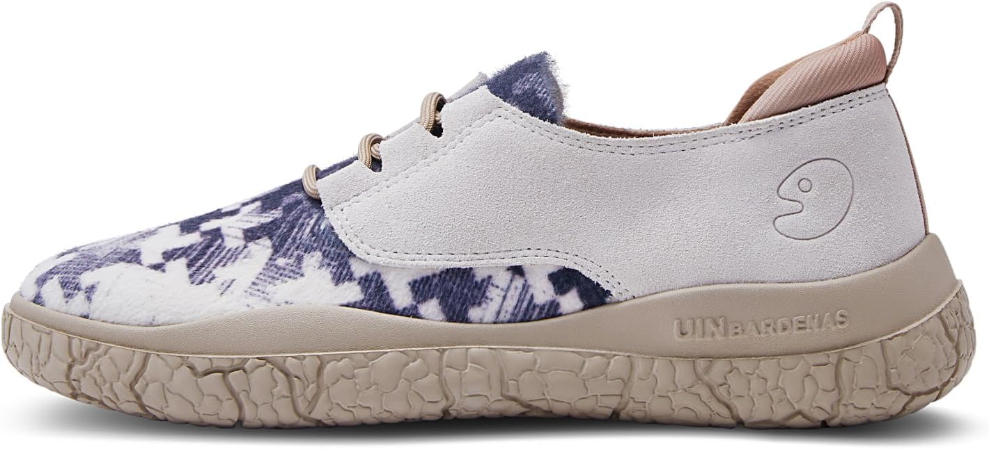 UIN Women's Walking Shoes Lace Up Casual Comfortable Art Painted Travel Sneaker Bardenas