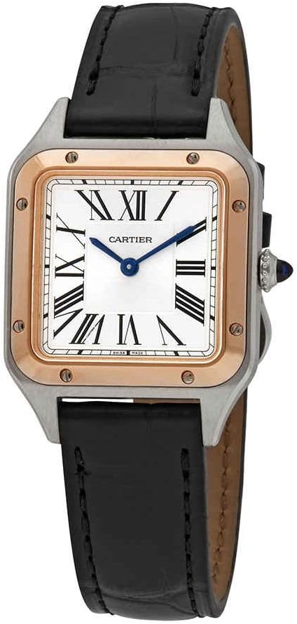 CARTIER Santos-Dumont Quartz Silver Dial Unisex Watch W2SA0012