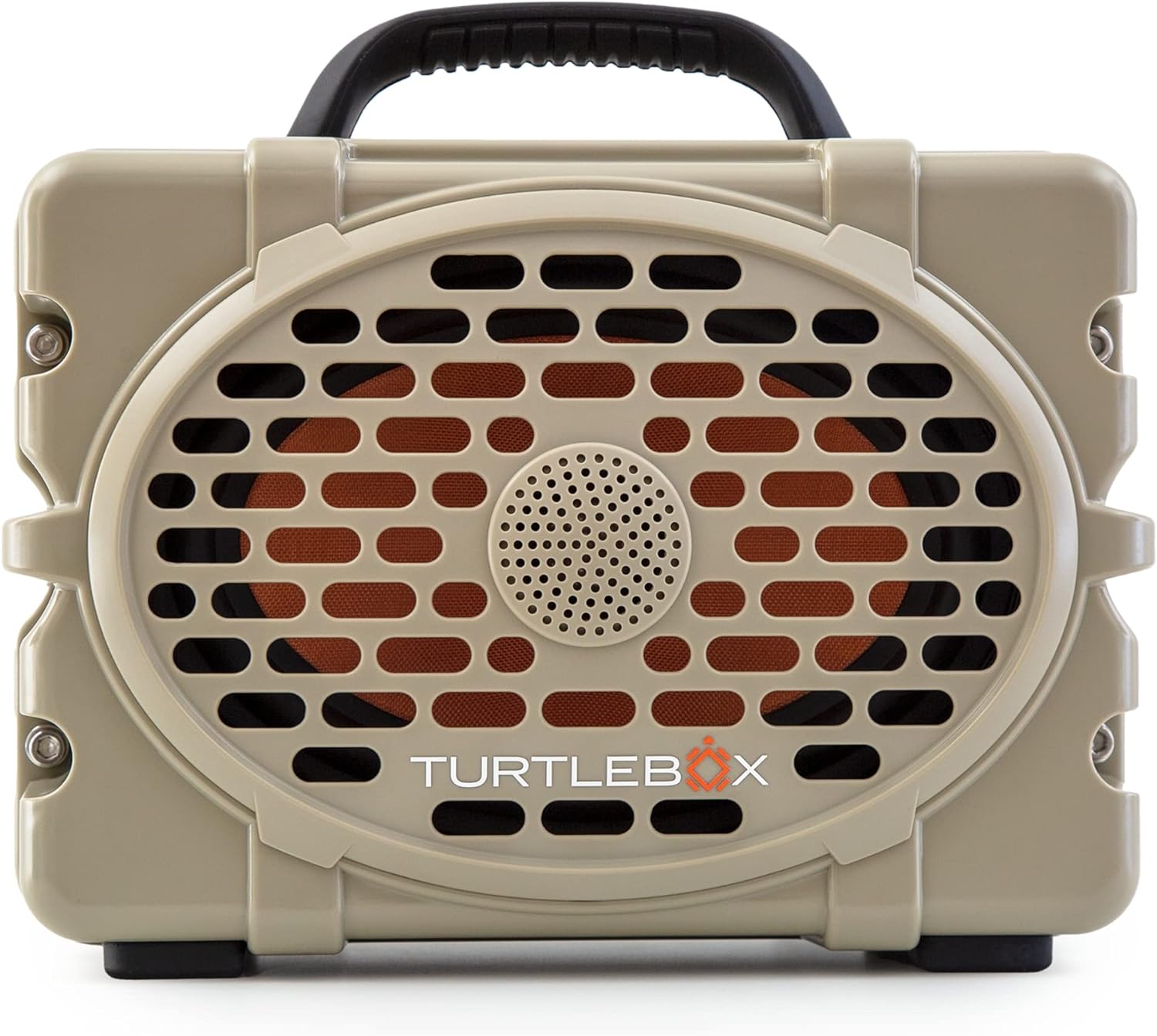 Turtlebox Gen 2: Loud! Outdoor Portable Bluetooth 5.0 Speaker | Rugged, IP67, Waterproof, Impact Resistant &amp; Dustproof (Plays to 120db, Pair 2X for True L-R Stereo), Field Tan