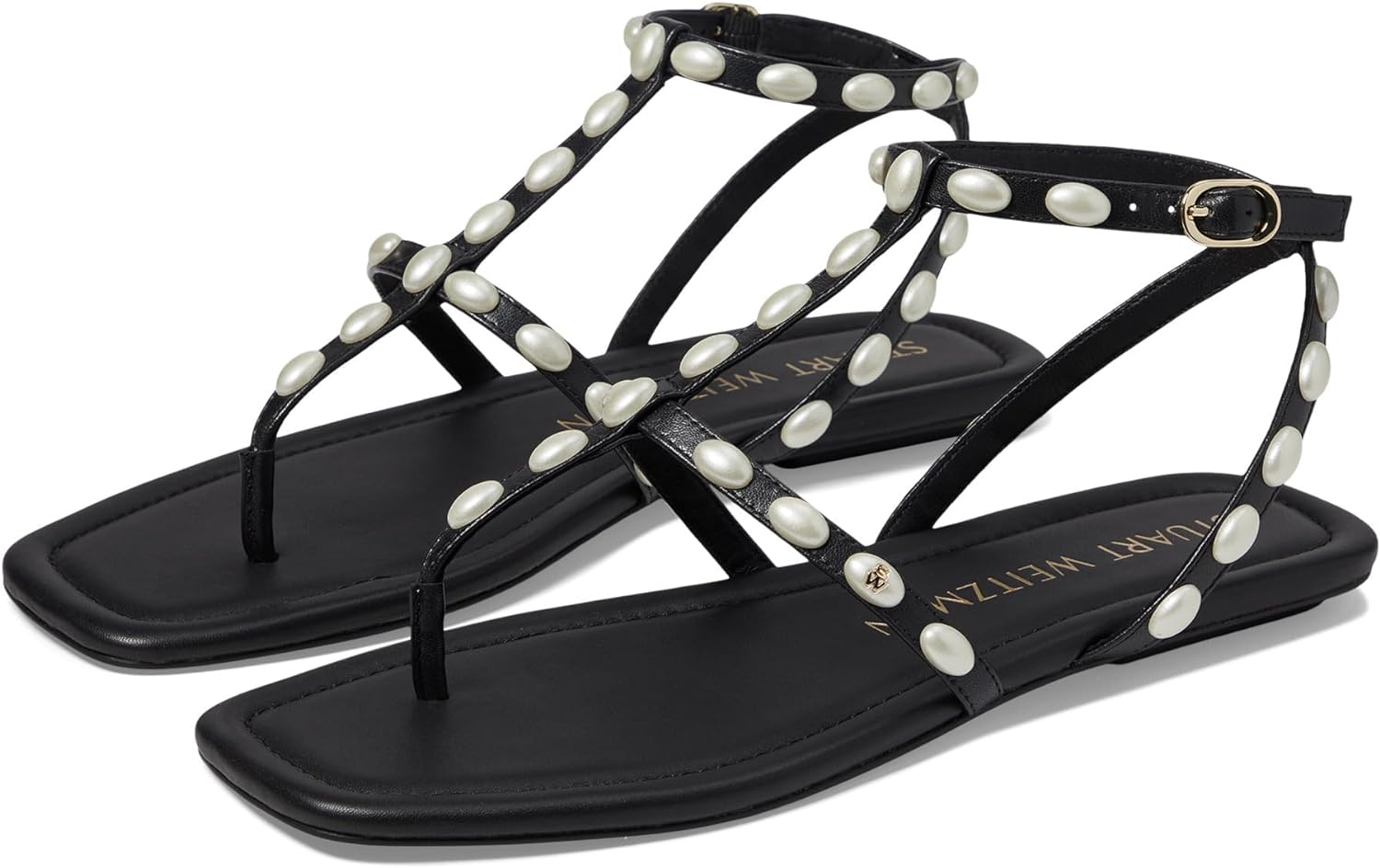 Stuart Weitzman Women's Pearlita Flat Sandal Ballet