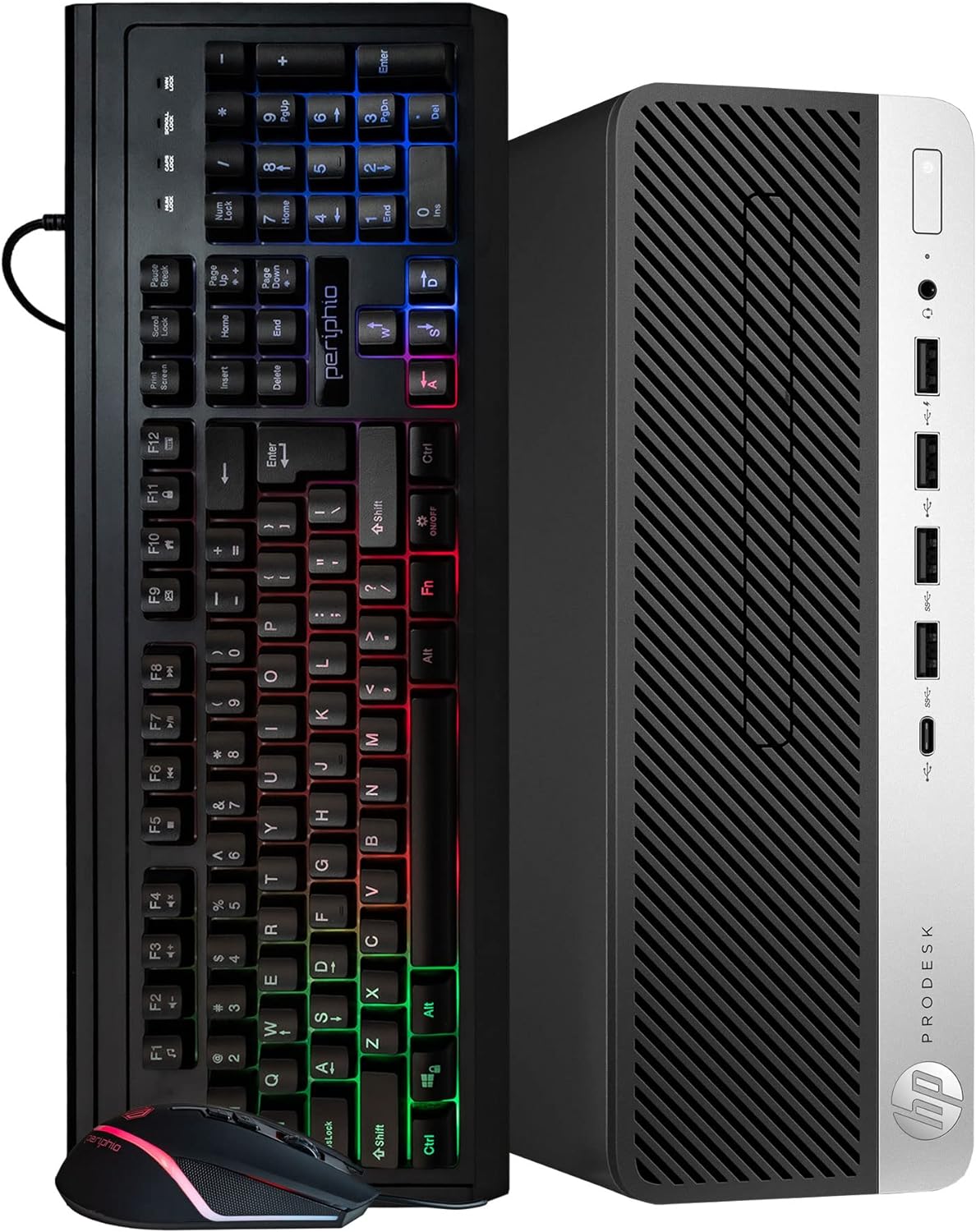HP ProDesk 600G4 Desktop Computer | Hexa Core Intel i5 (3.2GHz) | 16GB DDR4 RAM | 500GB SSD Solid State | Windows 11 Professional | RGB Keyboard &amp; Mouse | Home or Office PC (Renewed)