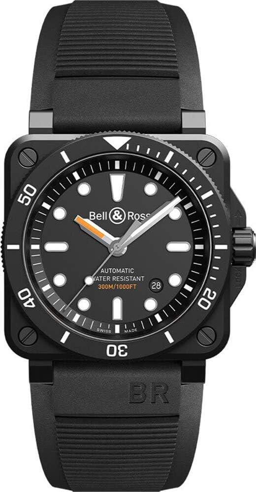 Bell and Ross Automatic Black Dial Men's Watch BR0392-D-BL-CE/SRB