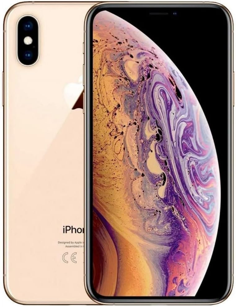 Apple iPhone XS Max, US Version, 64GB, Gold - Unlocked (Renewed)