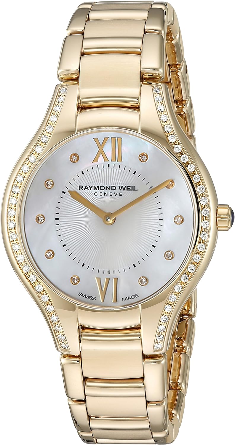 Raymond Weil Women's 5132-PS-00985 Noemia Analog Display Swiss Quartz Gold Watch