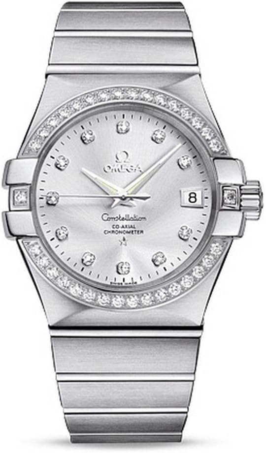 OMEGA Women's Constellation 35mm Steel Bracelet &amp; Case Automatic Analog Watch 123.15.35.20.52.001