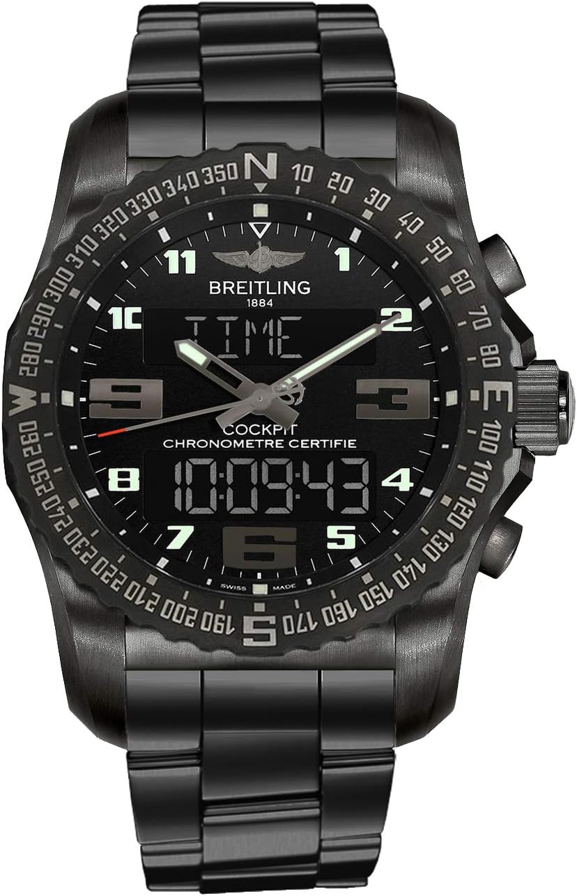 Breitling Cockpit B50 Black Titanium 43mm Case Men's Watch VB501022/BD41-176V