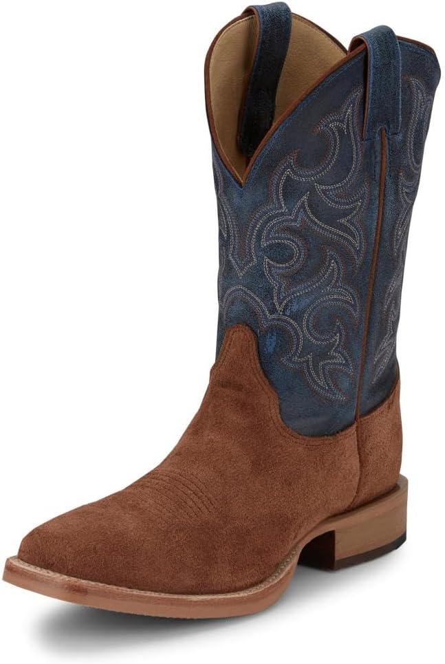 JUSTIN Men's 11" Fergus Roughout Performance Western Boot Square Toe - Br385