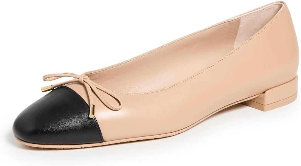 Stuart Weitzman Women's Sleek Bow Flats