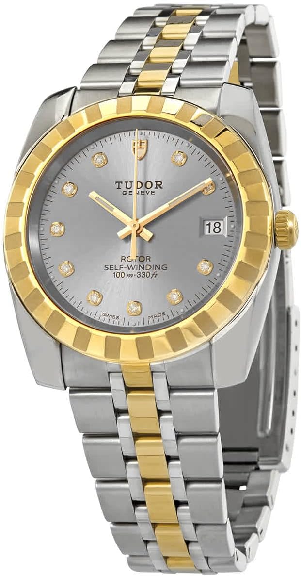 Tudor Classic Quartz Diamond Silver Dial Unisex Watch M21013-0012