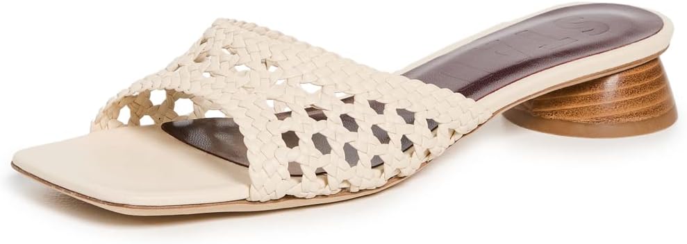 STAUD Women's Simone Crochet Heels