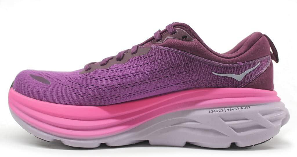 Hoka Bondi 8 Beautyberry/Grape Wine 9 B (M)