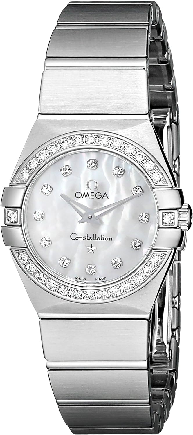 Omega Women's Mother-of-Pearl Dial Diamond Accent Watch (123.15.24.60.55.001)