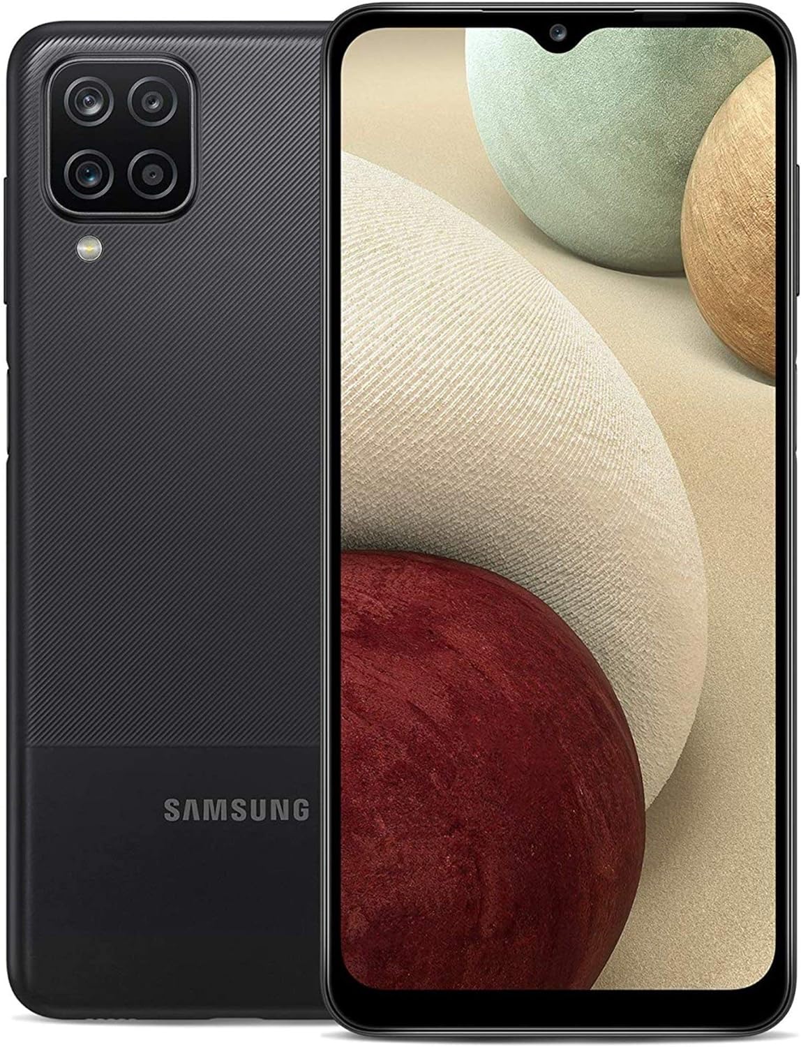 Samsung Galaxy A12 (32GB, 3GB) 6.5" HD+, Quad Camera, 5000mAh Battery, Global 4G Volte (AT&amp;T Unlocked for T-Mobile, Verizon, Metro) A125U (Black) (Renewed)