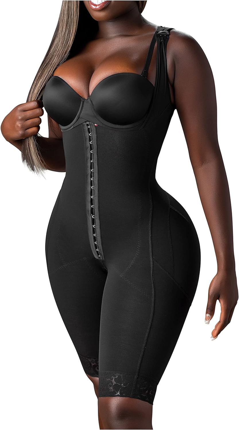 Snatched Body Post Surgery Stage 1 Faja - (Without Bra) Fajas Colombianas Moldeadoras for BBL - Compression Shapewear/Garment