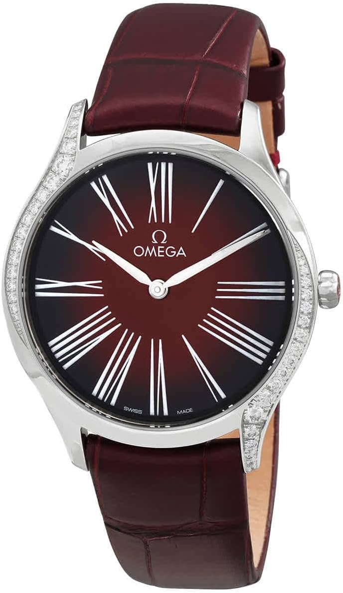 Omega De Ville Quartz Red Dial Ladies Watch 428.18.36.60.11.001