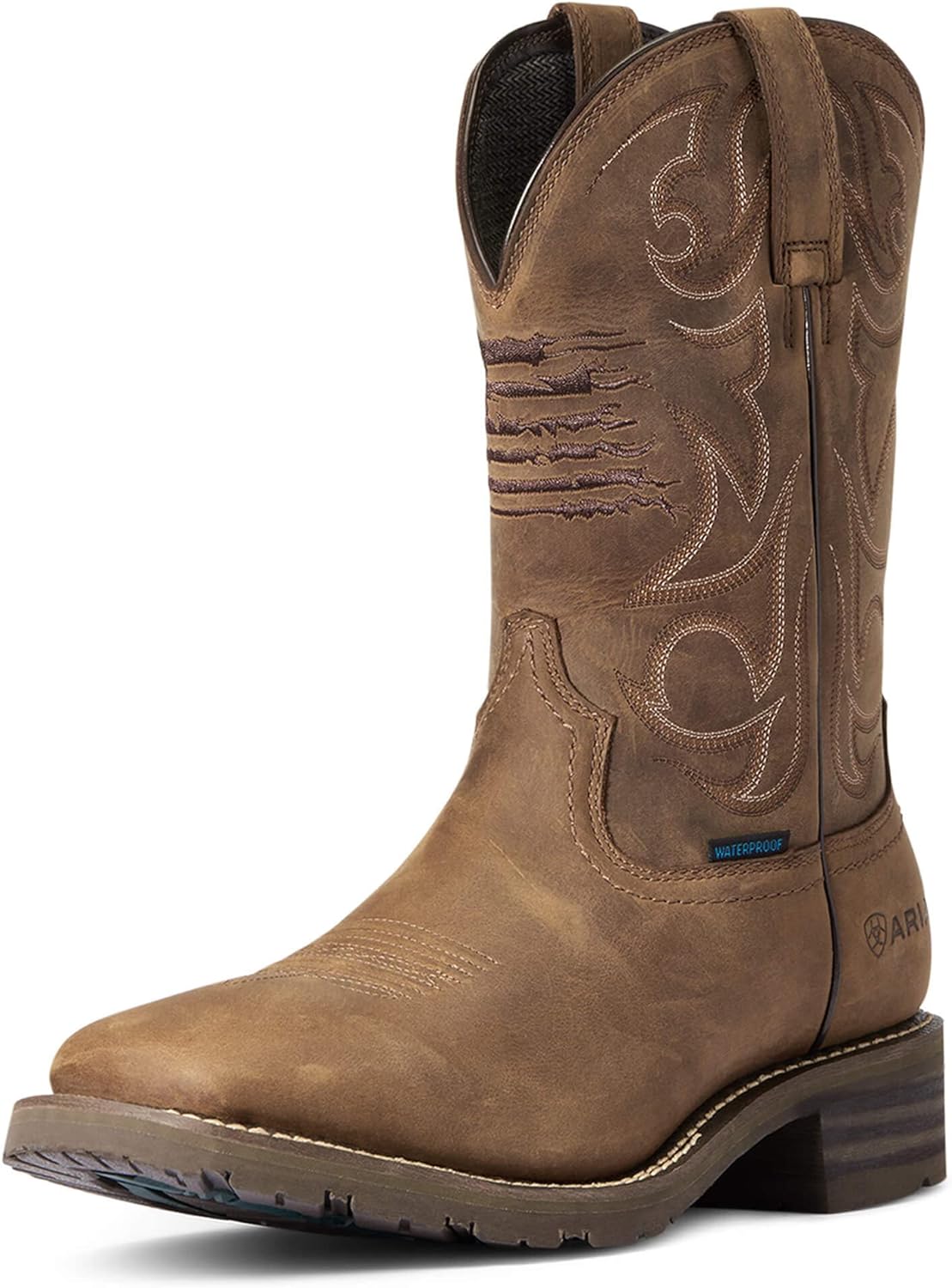 ARIAT Men's Hybrid Patriot Waterproof Western Boot